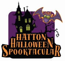Purple logo for Hatton halloween Spooktacular event