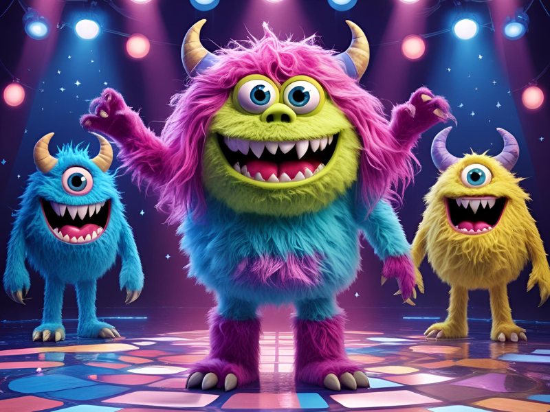 AI image of Monsters at a disco